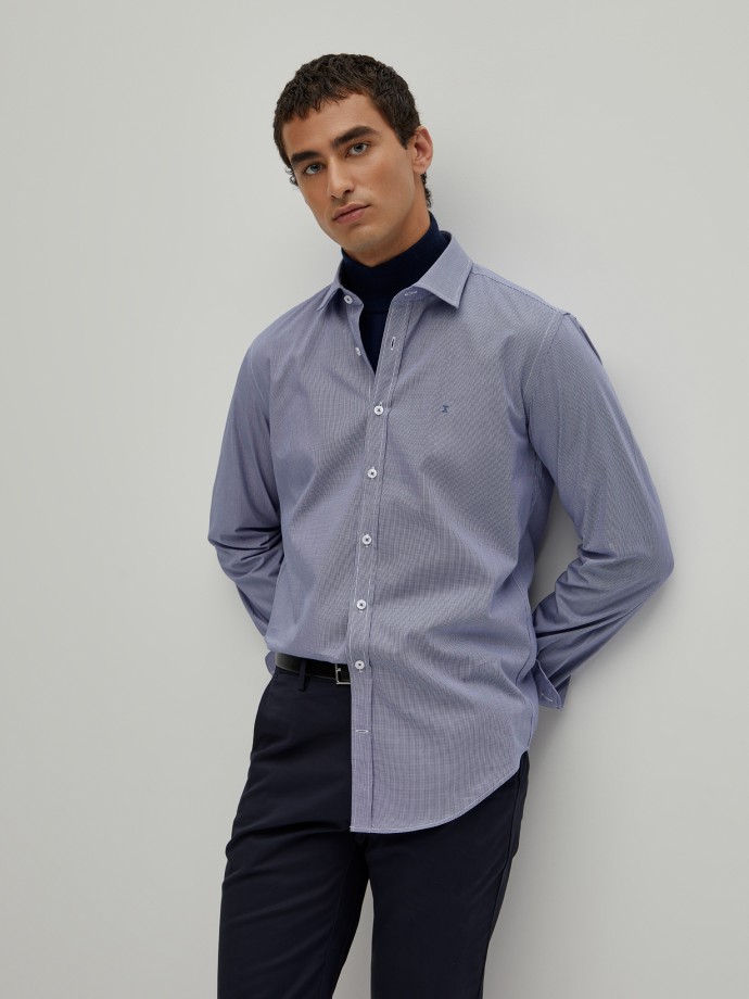 Camisa cuadrada slim fit