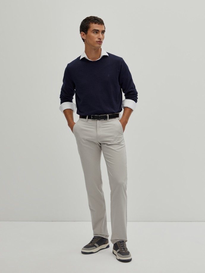 Twill chino pants