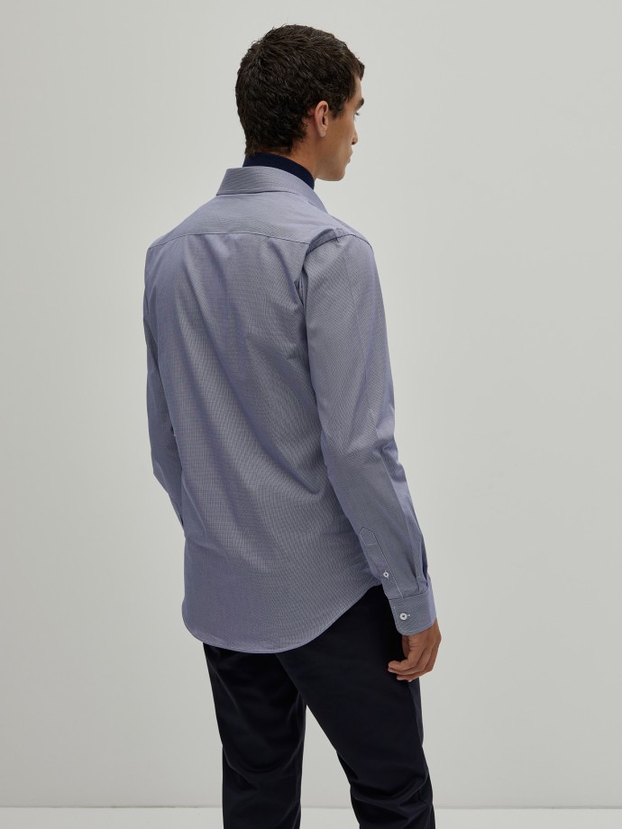 Camisa cuadrada slim fit