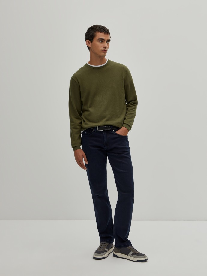 Cotton and cashmere pullover