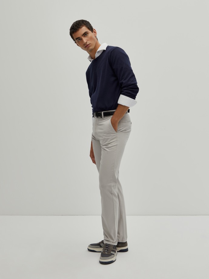 Twill chino pants