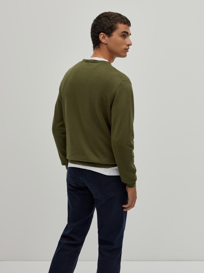 Cotton and cashmere pullover