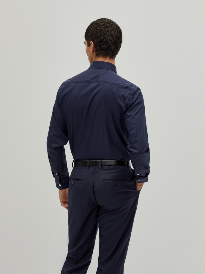 Slim fit plain shirt