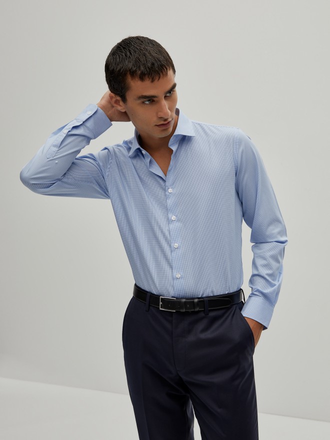 Camisa xadrez slim fit