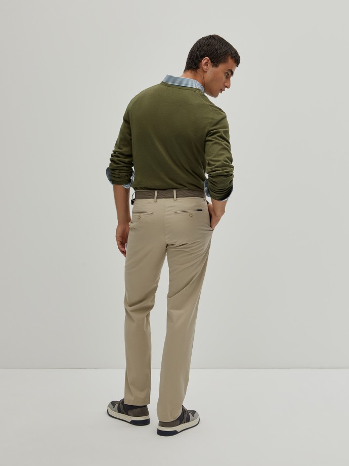 Twill chino pants