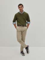 Twill chino pants