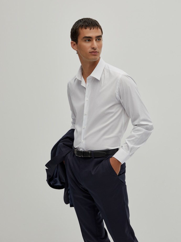 Slim fit plain shirt