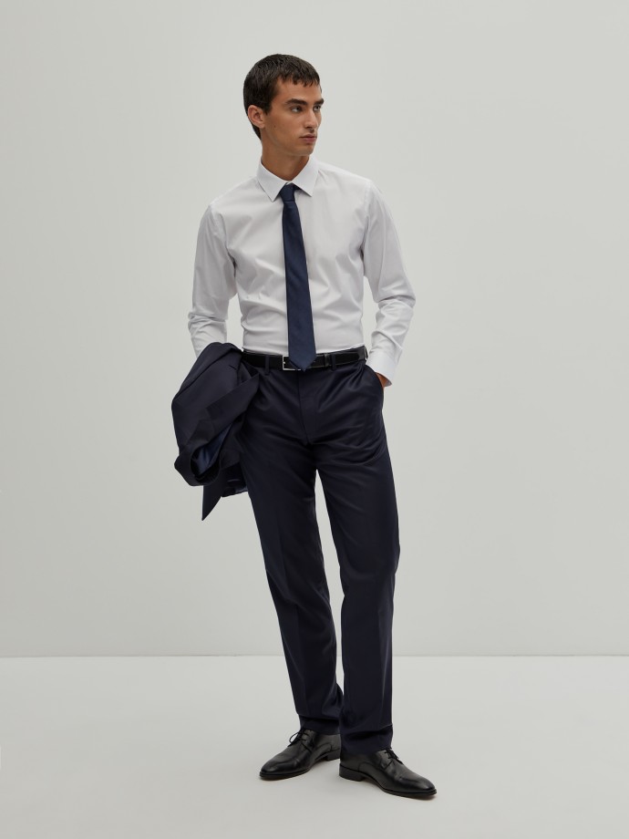 Slim fit plain shirt