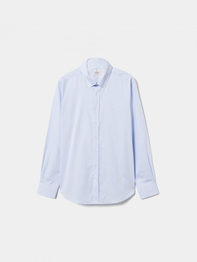 Camisa regular fit de algodo