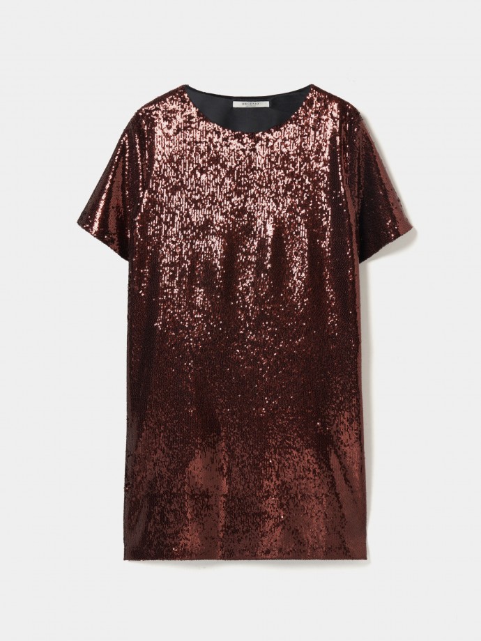 Vestido corto de lentejuelas