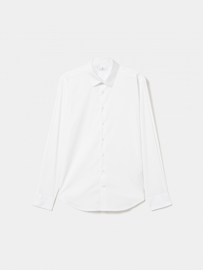 Slim fit plain shirt