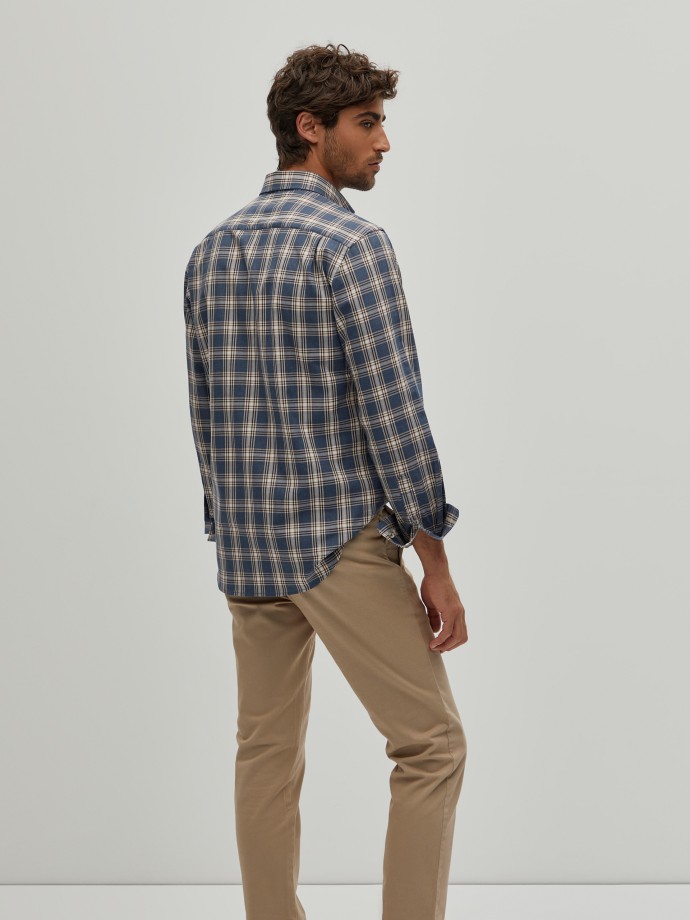 Regular fit plaid shirt