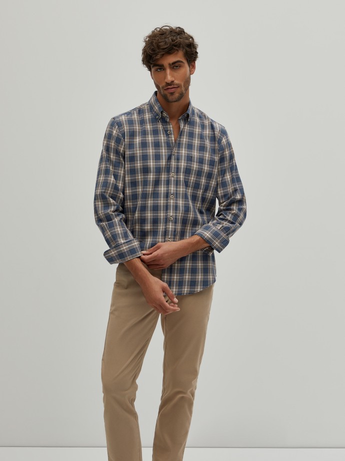 Regular fit plaid shirt