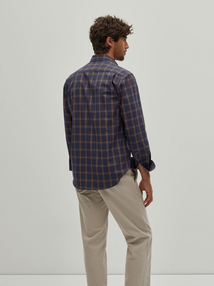 Regular fit plaid shirt