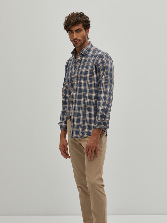 Regular fit plaid shirt