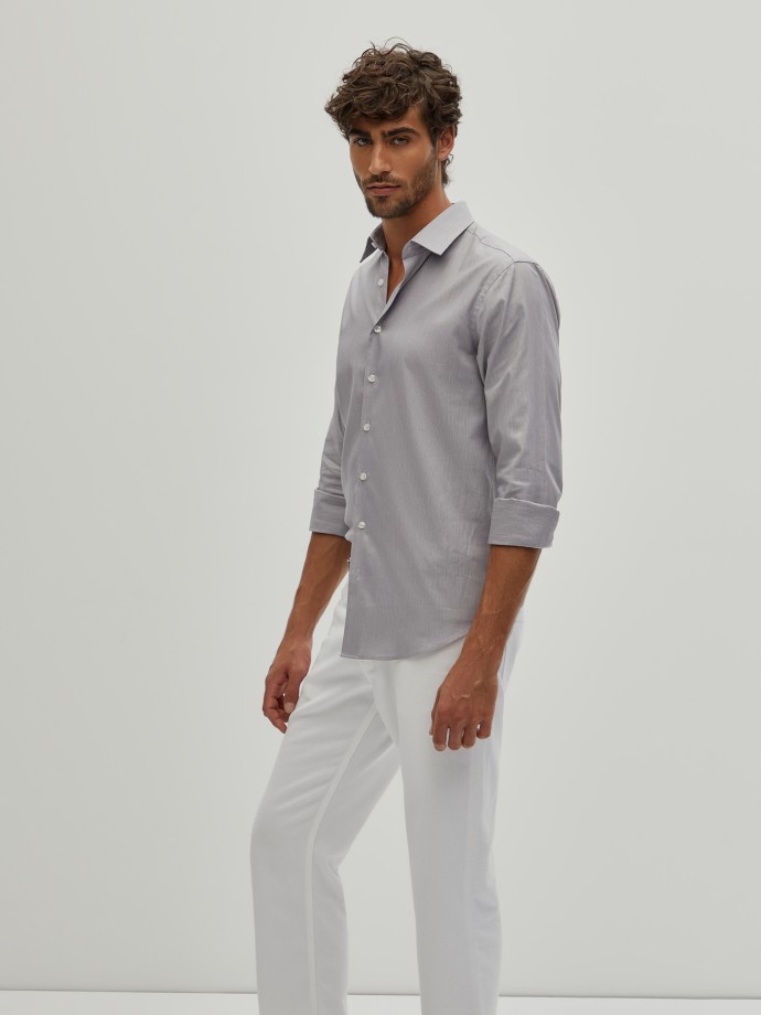 Slim fit striped shirt