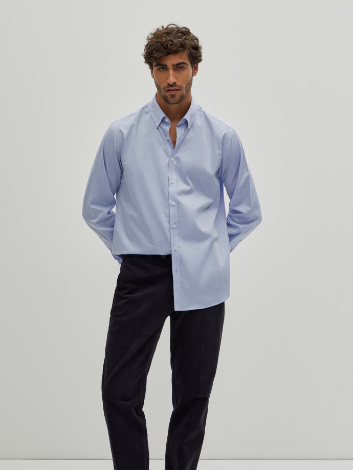 Regular fit cotton shirt