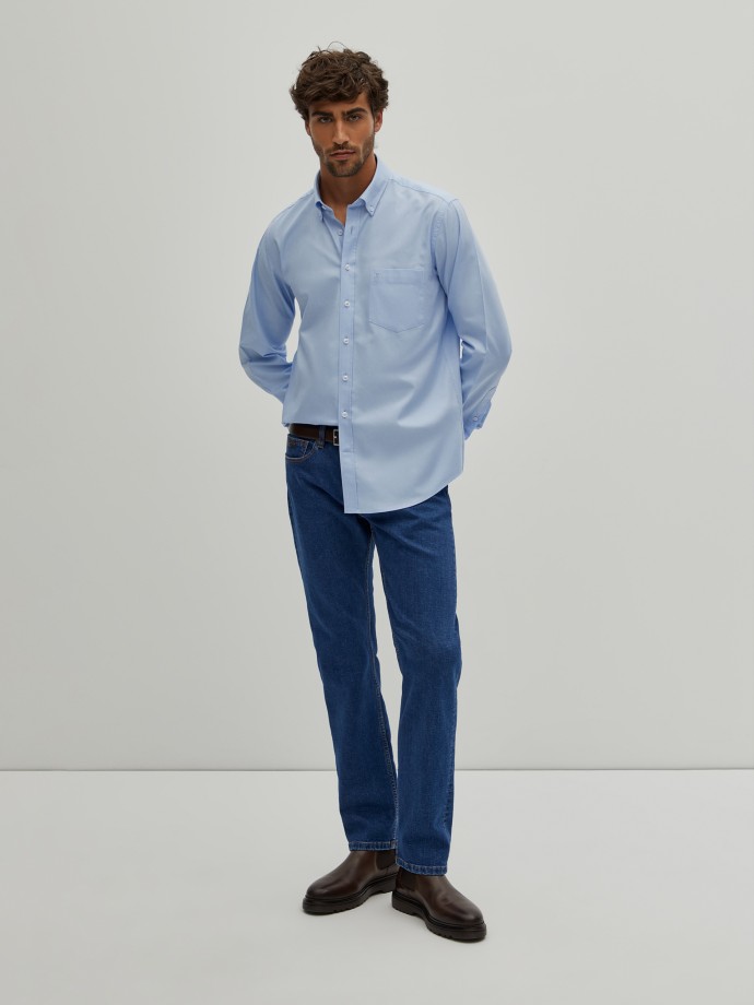 Regular fit cotton shirt