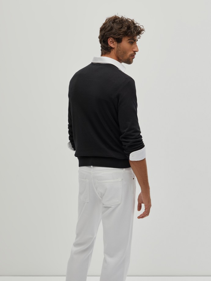 Cotton and cashmere pullover