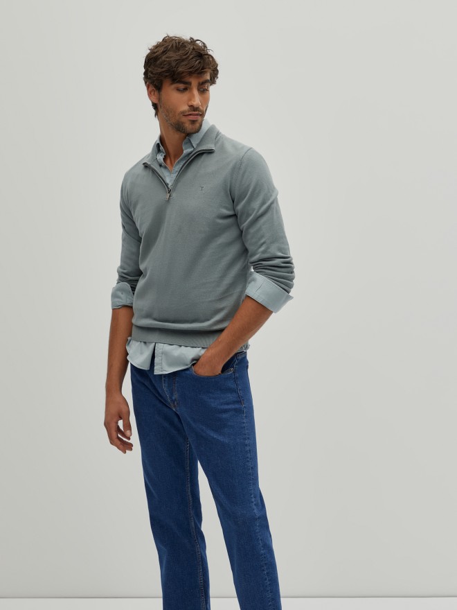 Sweater with zip Sweater with zip