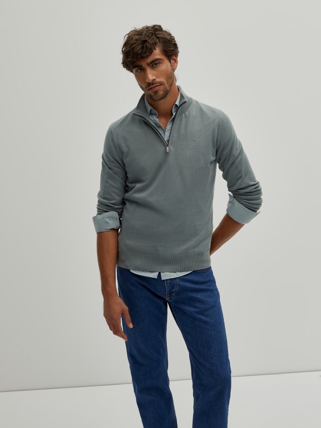 Sweater with zip Sweater with zip