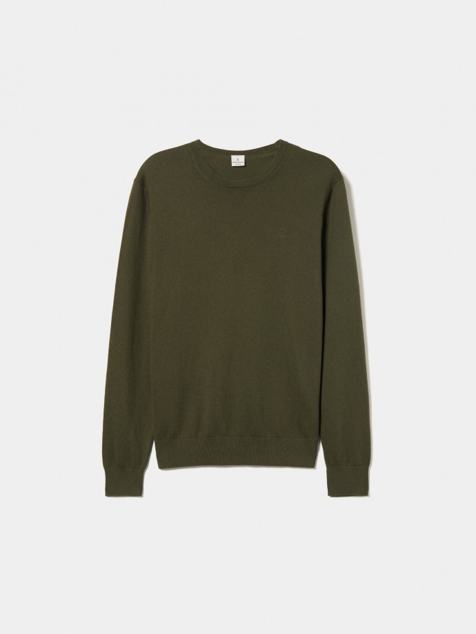 Cotton and cashmere pullover