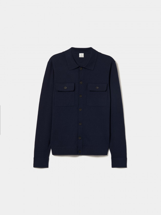 Cotton and cashmere knitted coat Cotton and cashmere knitted coat