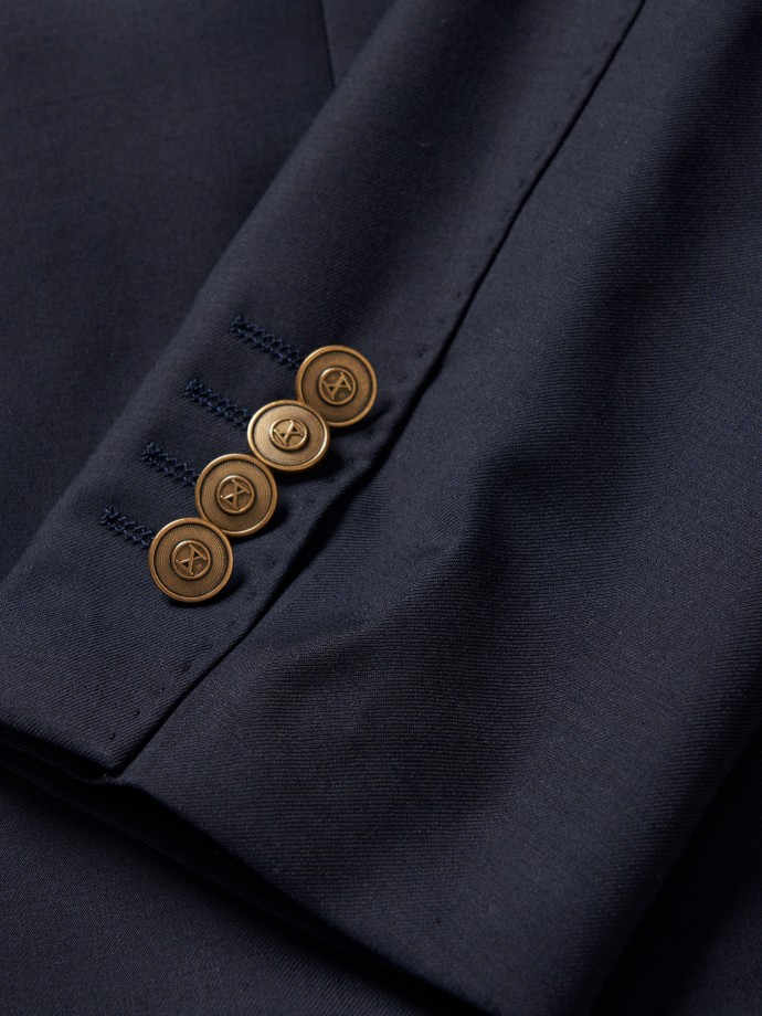 Blazer with gold buttons