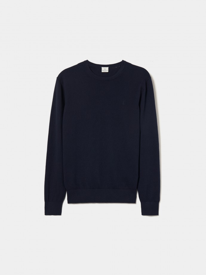 Cotton and cashmere pullover