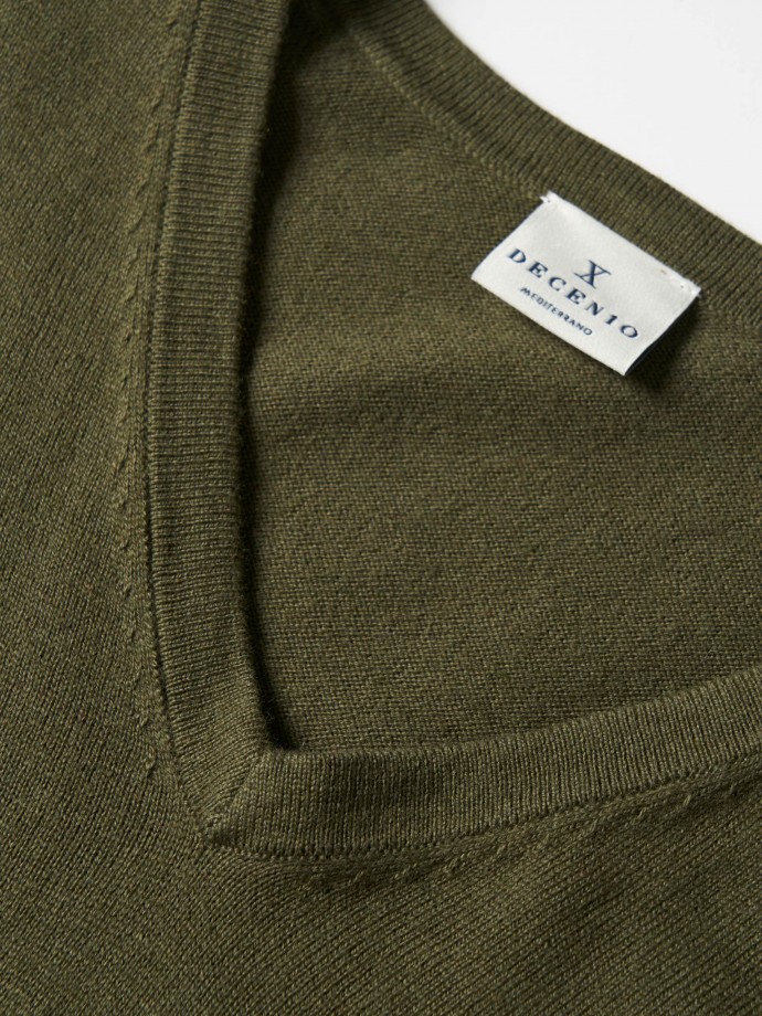 Cotton and cashmere pullover