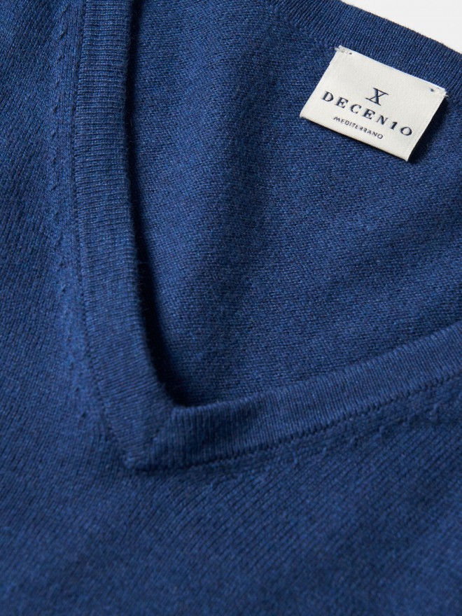 Pullover de algodão e caxemira Pullover de algodão e caxemira