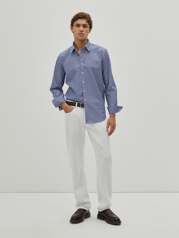 Regular fit striped shirt