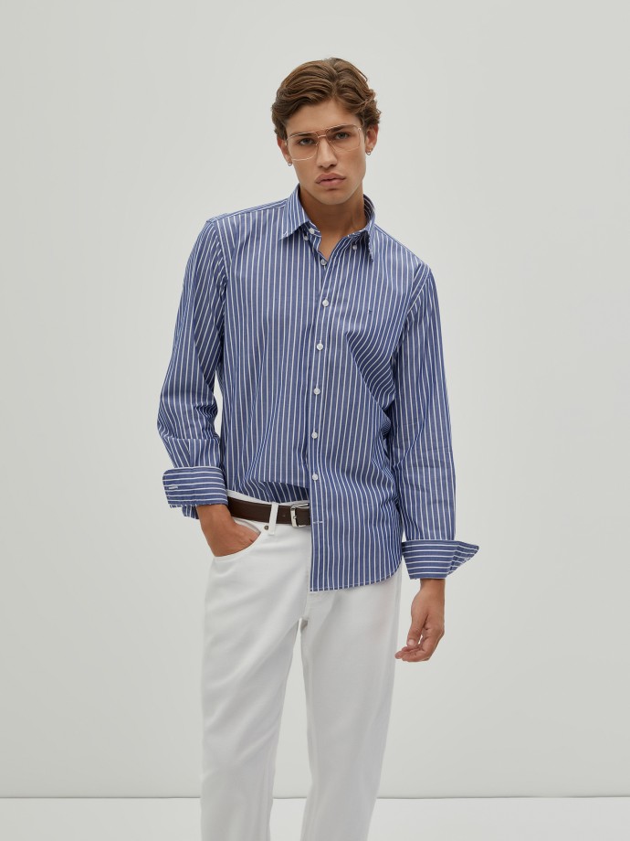 Camisa rayas regular fit