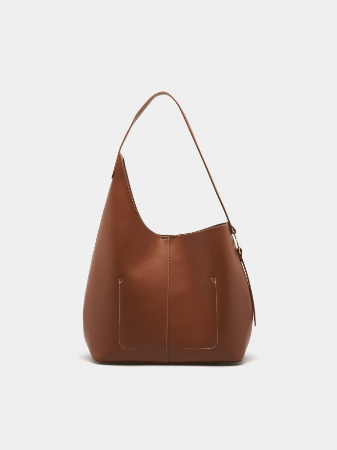 Asymmetrical shoulder bag