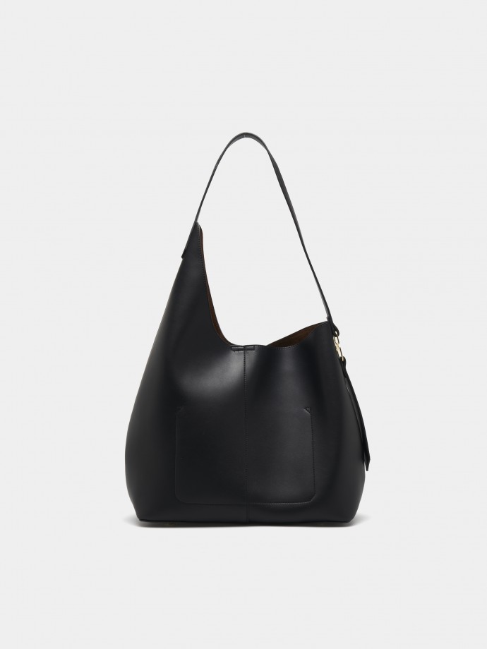 Asymmetrical shoulder bag