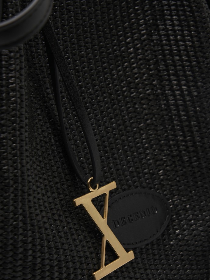 Bolso shopper de rafia