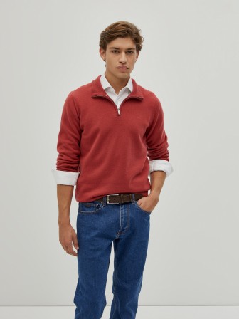 Sweater with placket Sweater with placket