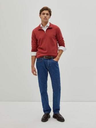 Sweater with placket Sweater with placket