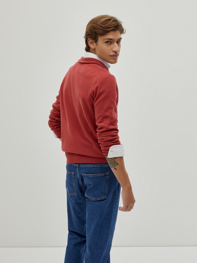 Sweater with placket Sweater with placket