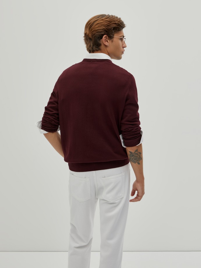 Cotton and cashmere pullover