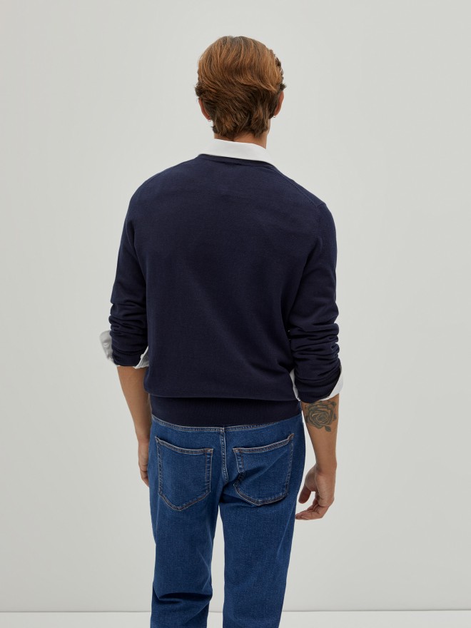 Pullover de algod�o e caxemira