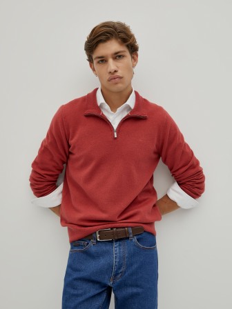 Sweater with placket Sweater with placket