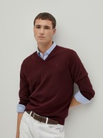 Cotton and cashmere pullover