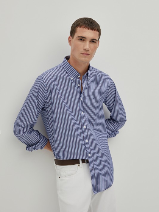 Regular fit striped shirt