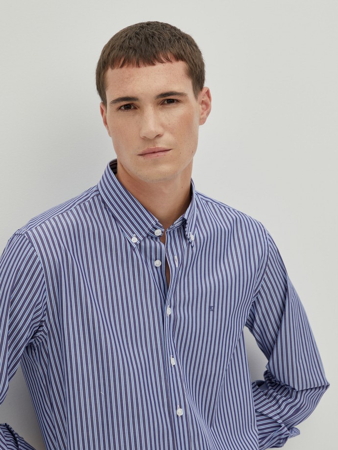 Regular fit striped shirt