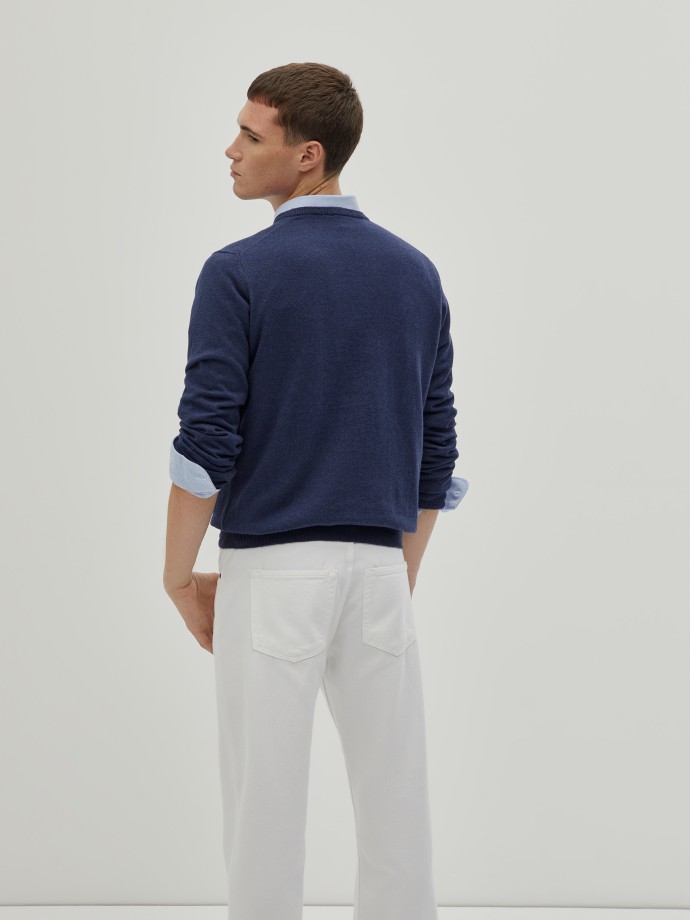 Cotton and cashmere pullover