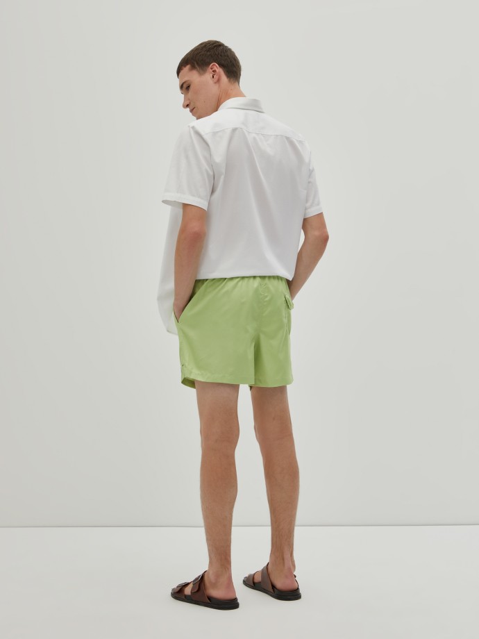 Drawstring swim shorts