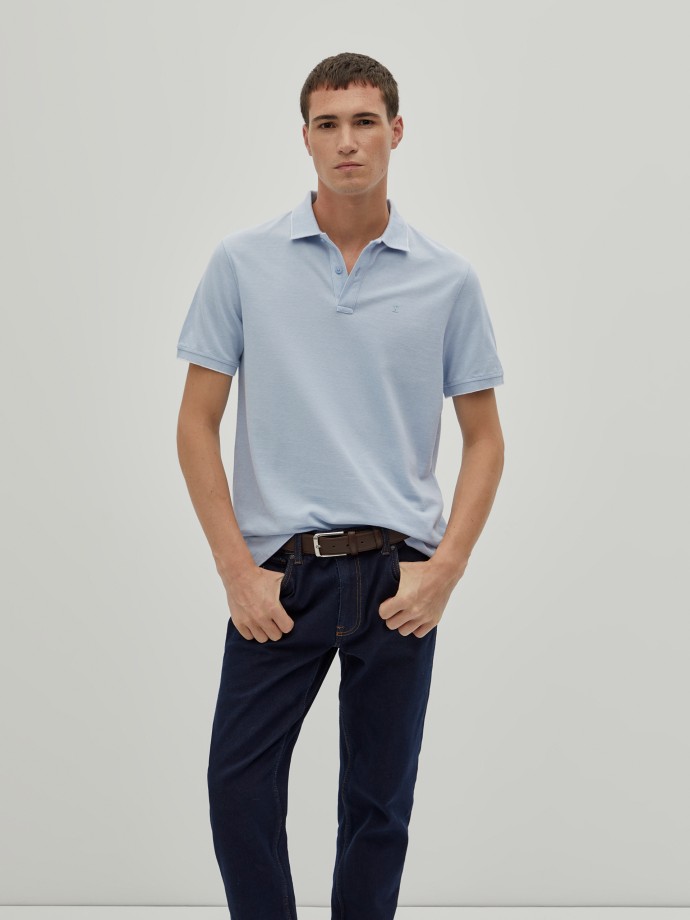 Polo de algodo regular fit