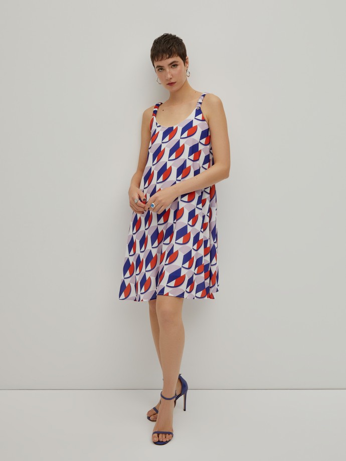 Graphic print dress