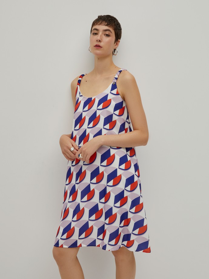 Graphic print dress